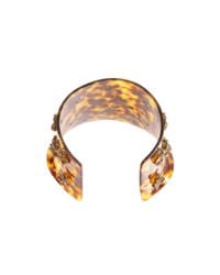 Alexander McQueen | Brown Plexi Tortoise Shell Bee Choker | Lyst