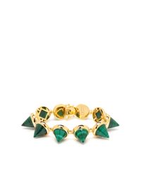 Eddie Borgo | Green Gemstone Cone Bracelet | Lyst