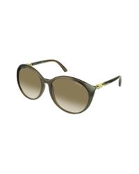 Jimmy Choo - Green Marine/S Apkjd Brown Round Frame Sunglasses for Men - Lyst