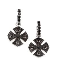 Jude Frances | Black Sapphire Maltese Earring Charms | Lyst