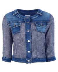 Lyst - Pinko Sentimento Denim Jacket in Blue