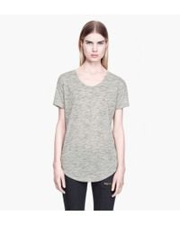 Helmut Lang | Gray Meteor Jersey Drop Back Tee | Lyst