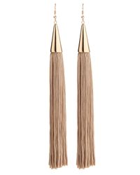 Eddie Borgo | Brown Pave Cone Tassel Earring | Lyst