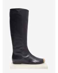 Giuseppe Zanotti | Black Spiked-toe Leather Boots | Lyst