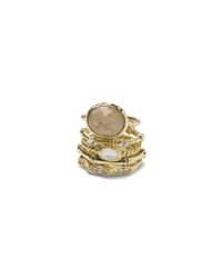 Club Monaco | Metallic Haley Stacking Rings | Lyst