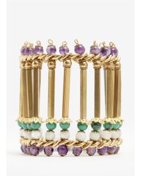 Ela Stone | Metallic Elya Column Bead Bracelet | Lyst