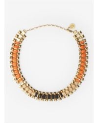 Ela Stone | Metallic Rowina Coloured Thread Stud Necklace | Lyst