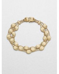 Marco Bicego | Metallic 18k Yellow Gold Multirow Station Bracelet | Lyst
