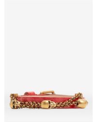 Alexander McQueen | Red Double Wrap Chain Bracelet | Lyst