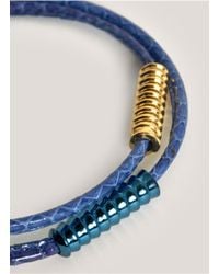 Eddie Borgo | Blue Scaled Wrap Bracelet | Lyst