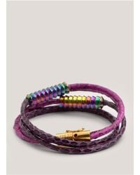 Eddie Borgo | Purple Scaled Wrap Bracelet | Lyst