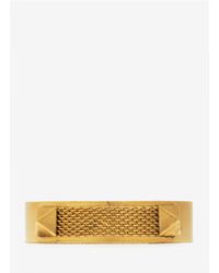 Ela Stone | Metallic Davy Stud-and-mesh Cuff Bracelet | Lyst