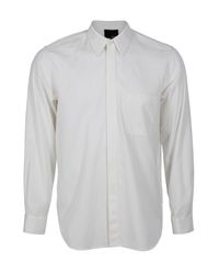 3.1 Phillip Lim | White Pointed Collar Button Up Shirt for Men | Lyst