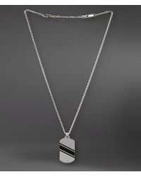 Emporio Armani | Metallic Necklace for Men | Lyst