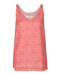 Rue du Mail | Red Sleeveless Printed Tank Top | Lyst