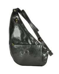 Robe Di Firenze | Black Flat Sling Leather Backpack | Lyst