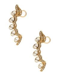 Sophie Bille Brahe | Metallic Small Diamond Croissant Earring | Lyst