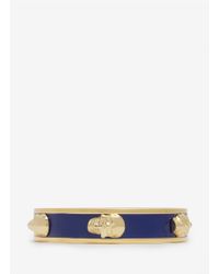 Alexander McQueen | Metallic 3d Enamel Skull Bangle | Lyst