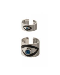 Maria Francesca Pepe | Gray Evil Eye Ring Set | Lyst
