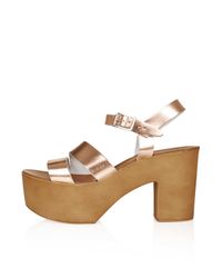 topshop brown sandals