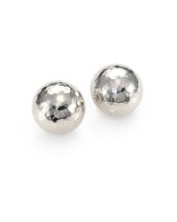 Ippolita | Metallic Glamazon Sterling Silver Large Pinball Button Earrings | Lyst