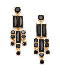 kate spade new york | Black City Skyline Drop Earrings | Lyst