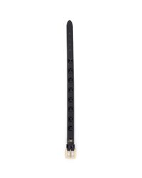 Valentino | Black Rockstud Patent Leather Skinny Bracelet | Lyst