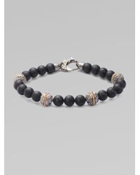 Stephen Webster | Black Engraved Silveronyx Bracelet for Men | Lyst