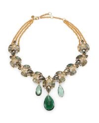 Alexis Bittar | Green Semiprecious Multistone Collar Necklace | Lyst