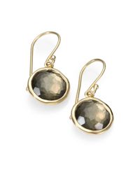 Ippolita | Metallic Lollipop Green Gold Citrine, Pyrite & 18K Yellow Gold Mini Doublet Drop Earrings | Lyst