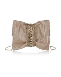 jimmy choo suede shoulder bag