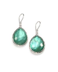Ippolita | Green Mint Gemstone Mini Doublet and Sterling Silver Teardrop Earrings | Lyst