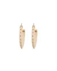 Kara Ross | Natural Studded Resin Hoop Earrings | Lyst