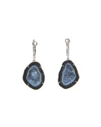 Kimberly Mcdonald | Blue White Gold Geode and Diamond Earrings | Lyst