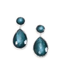 Ippolita | Blue Indigo Gemstone Doublet and Sterling Silver Earrings | Lyst