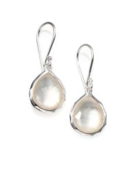 ippolita silver quartz sterling earrings clear lyst pearl mother