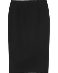 Theory Twill Pencil Skirt in Black | Lyst