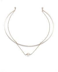 Delfina Delettrez | Metallic Infinity Two-In-One Freshwater Pearl, 18K Yellow Gold & Sterling Silver Collar Necklace | Lyst