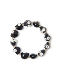 Shebee | Blue The Greta Skull Bracelet | Lyst