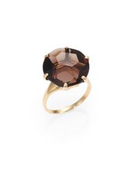 Ippolita | Metallic Gemma Collection Smokey Quartz and 18k Yellow Gold Medium Ring | Lyst