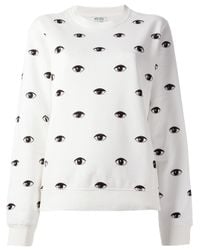 kenzo eye sweatshirt white