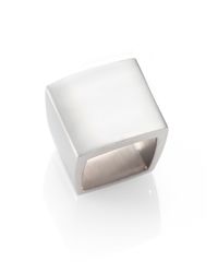 Michael Kors | Metallic Square Ring | Lyst