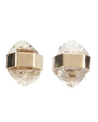 Melissa Joy Manning | Metallic Gold And Diamond Wrap Earrings | Lyst