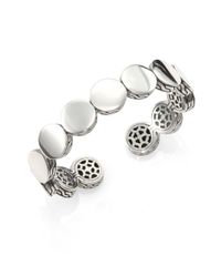John Hardy | Metallic Sterling Silver Dot Cuff Bracelet | Lyst