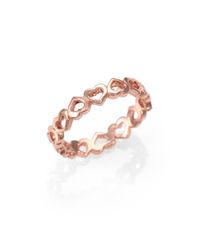 Bing Bang | Pink Eternity Heart Band Ring | Lyst
