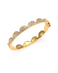 kate spade new york | Metallic Sparkle Scallop Bracelet | Lyst