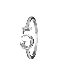 Lulu Frost | Metallic Code Sterling Silver 5 Ring | Lyst