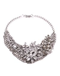 Lulu Frost - Metallic Silvertone Collage Necklace - Lyst