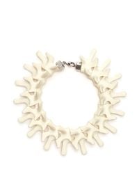 Os Accessories | White Vertebrae Necklace | Lyst
