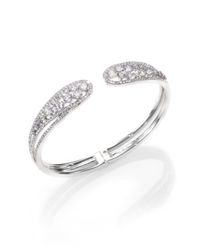 Adriana Orsini | Metallic Faceted Cuff Bracelet | Lyst